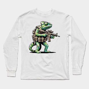 Tactical Cameleon Mastery Tee: Where Style Meets Stealth Long Sleeve T-Shirt
